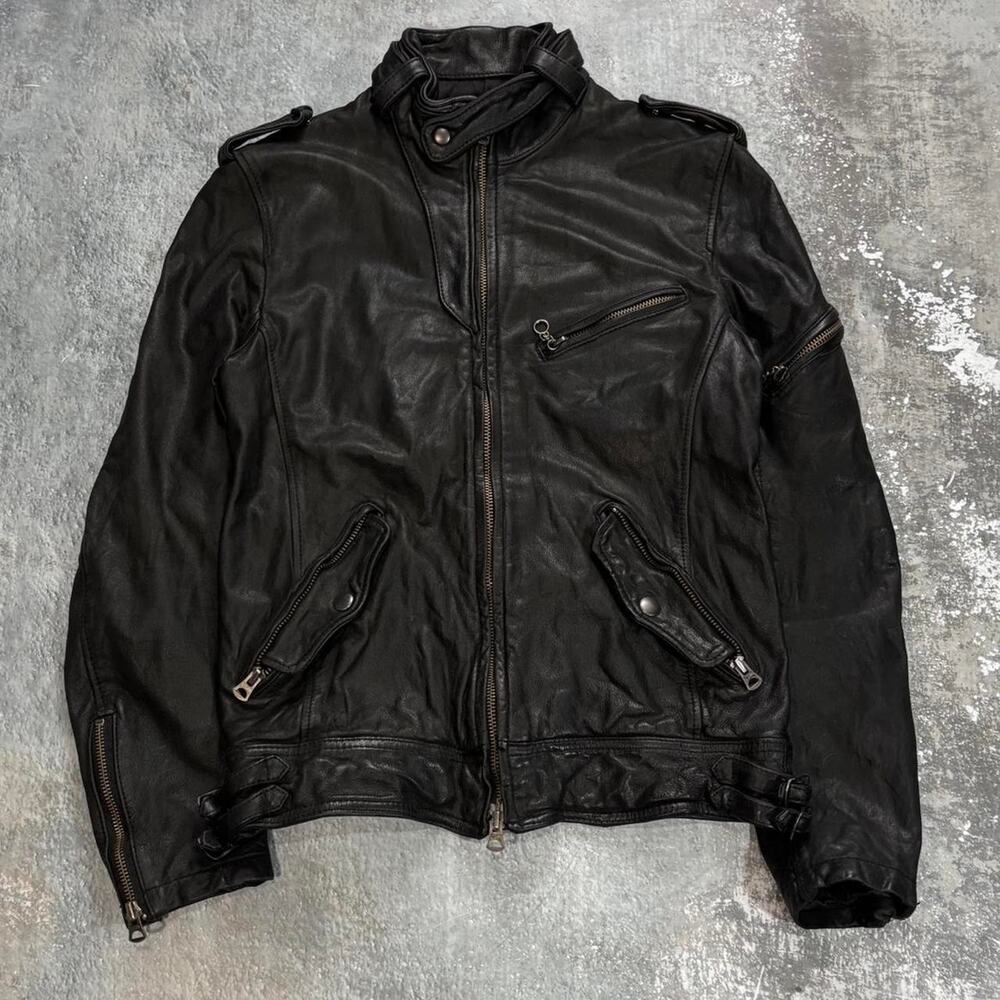 Vintage Kiminori Morishita Leather Biker Jacket! KMGR Size Small